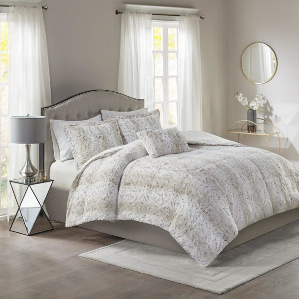 Zuri Faux Fur Comforter Set - Image 6