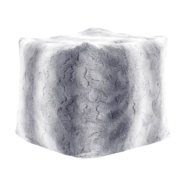 Zuri Tip Dyed Long Faux Fur Pouf - Image 2