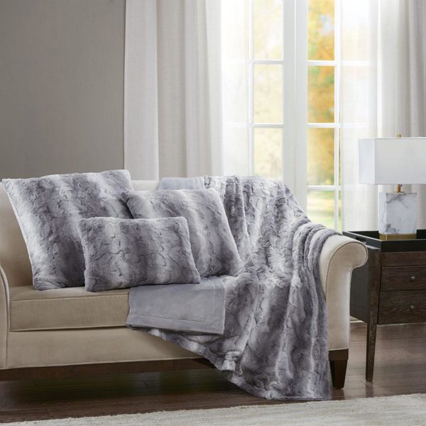 Zuri Faux Fur Oblong Pillow - Image 2