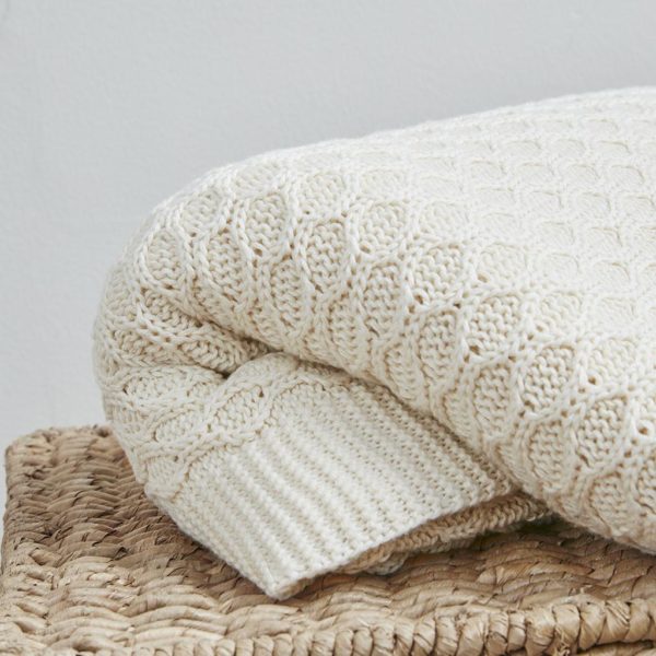 Willow Cotton Knit Throw - Image 2