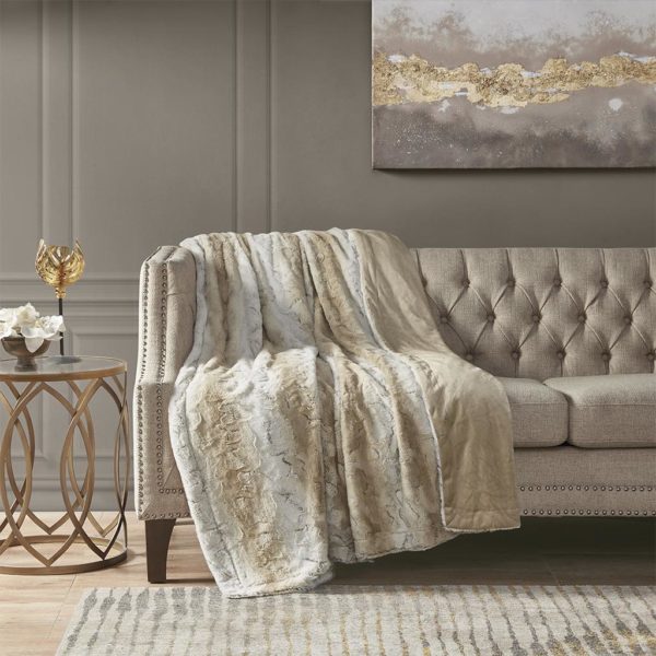 Zuri Oversized Faux Fur Throw - Image 4