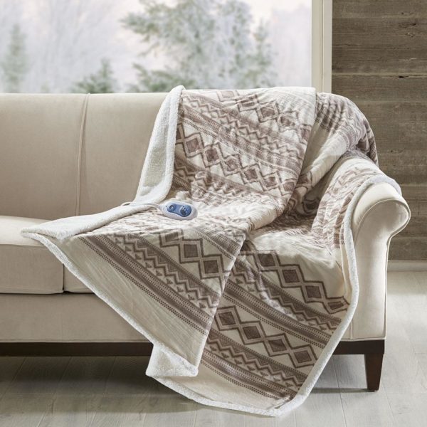 Anderson Oversized Mink to Berber Heated Throw - Image 2