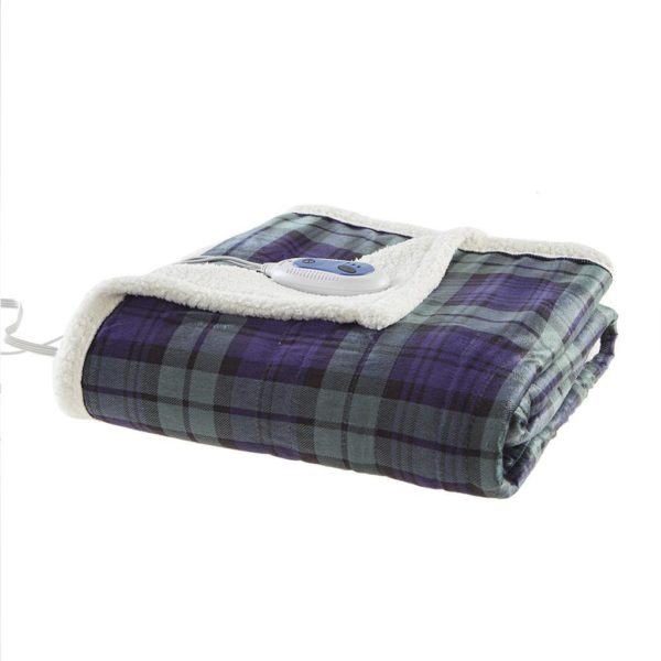 Brewster Oversized Mink to Berber Heated Throw - Image 4