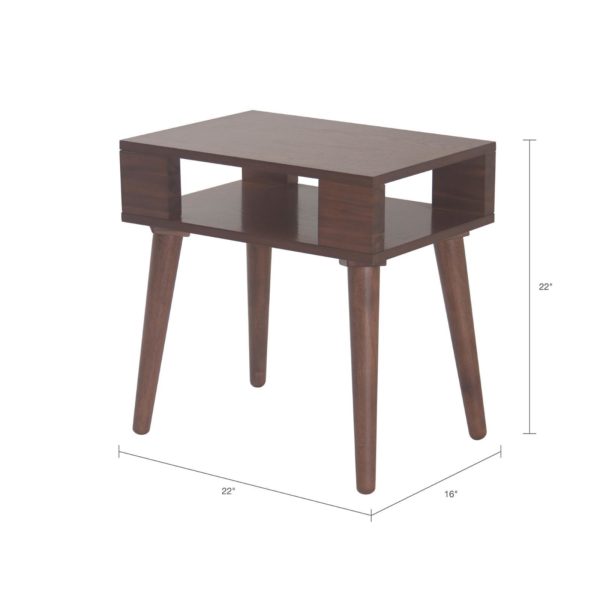Jayce Mid Century Wood End table - Image 2