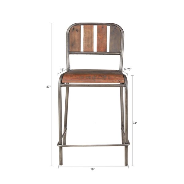 Renu Counter Stool with Backrest - Image 6