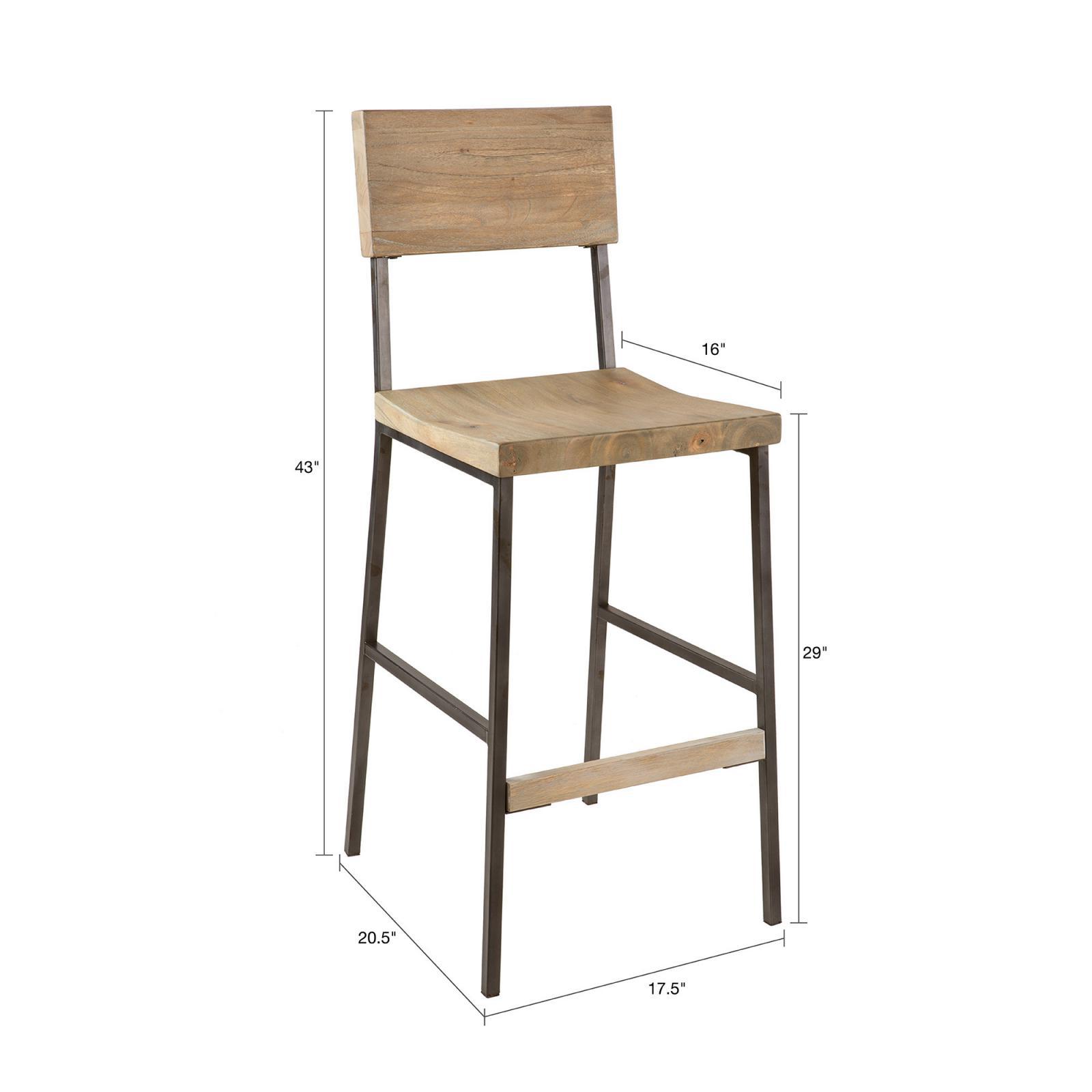 30" Barstool Brown Interiors