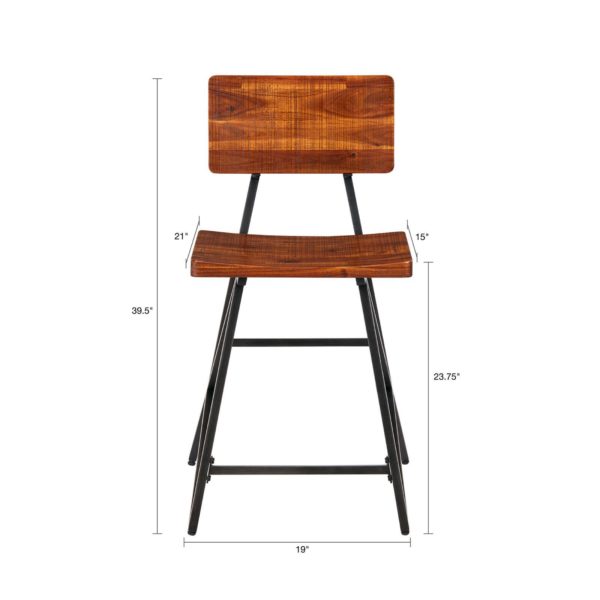 Trestle Counter Stool - Image 6