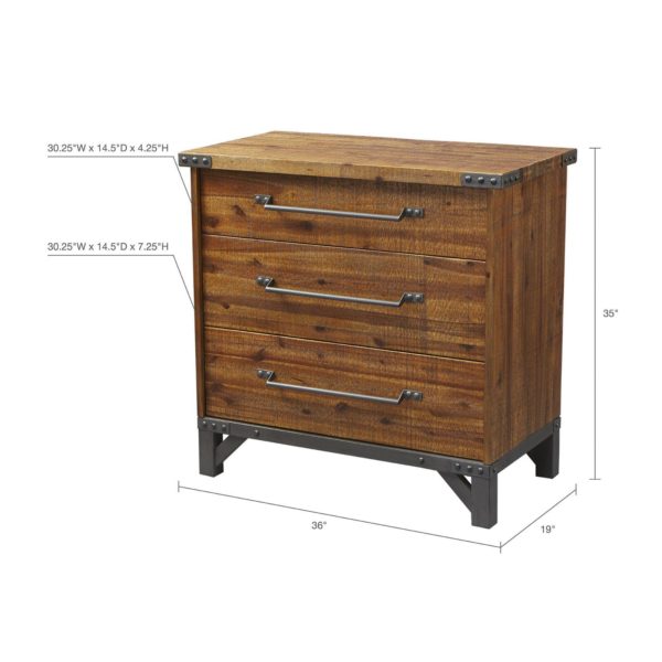 Lancaster 3 Drawer Dresser - Image 4