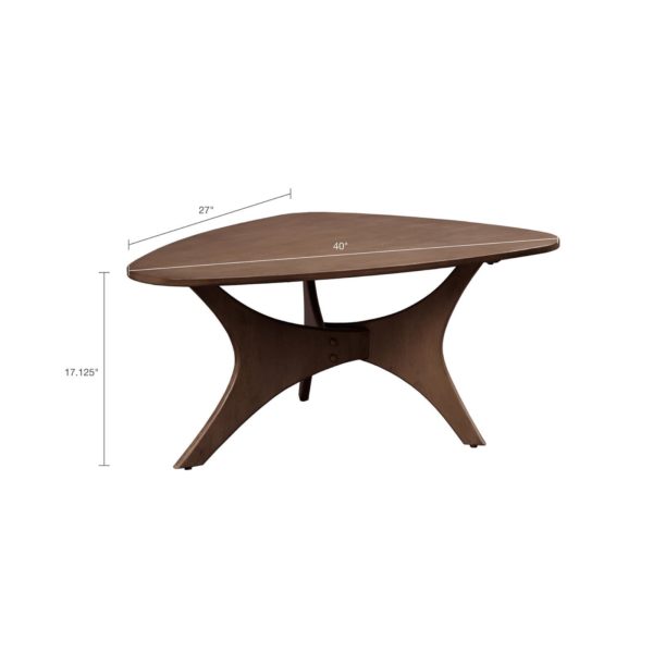 Blaze Triangle Wood Coffee table - Image 5
