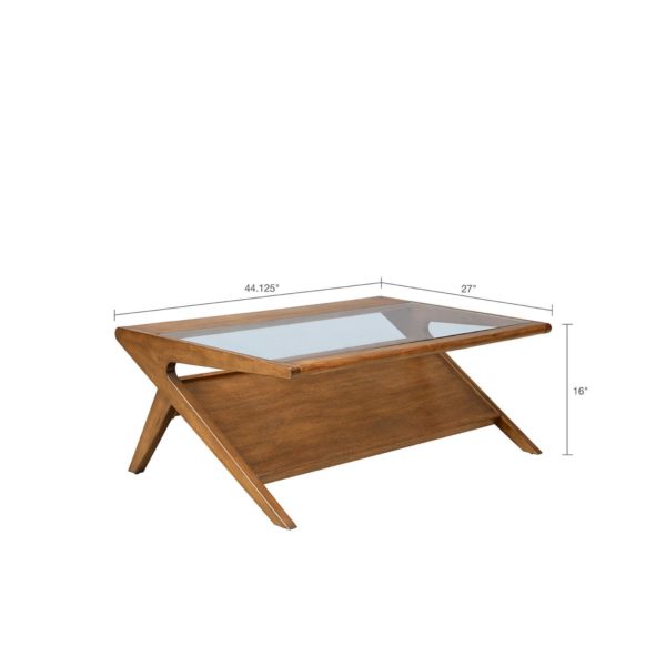 Rocket Coffee Table with Tempered Glass - Image 4