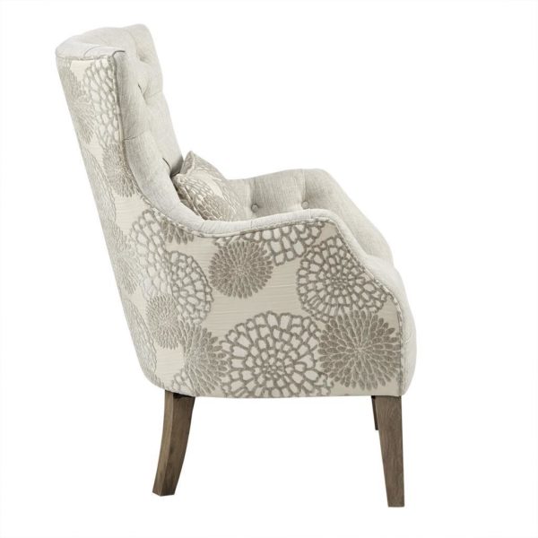 Braun Accent Chair with Back Pillow - Image 4