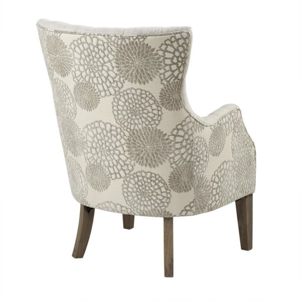 Braun Accent Chair with Back Pillow - Image 5