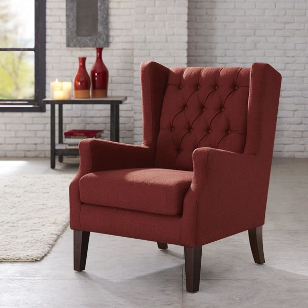 Maxwell Button Tufted Wing Chair - Image 3