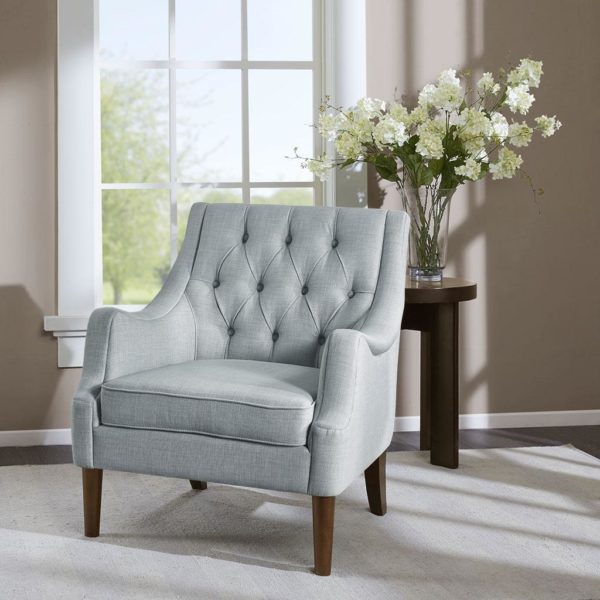 Qwen Button Tufted Accent Chair - Image 4