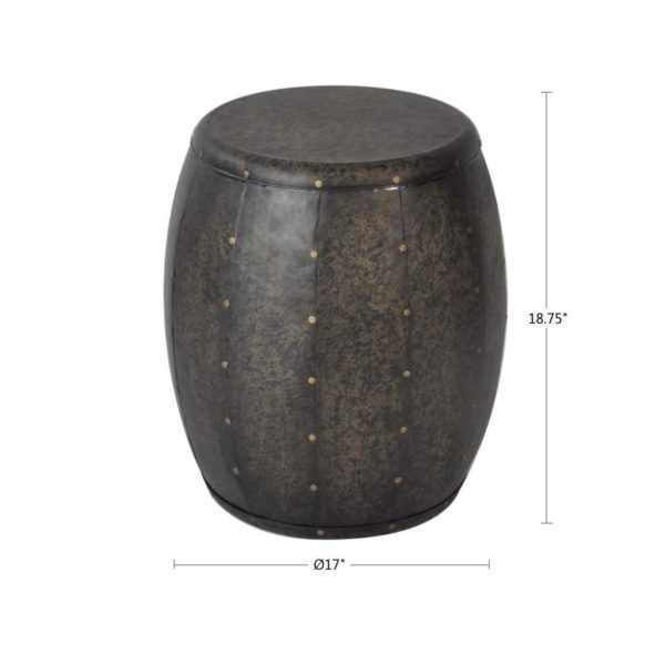 Cirque Metal Accent Drum Table - Image 2