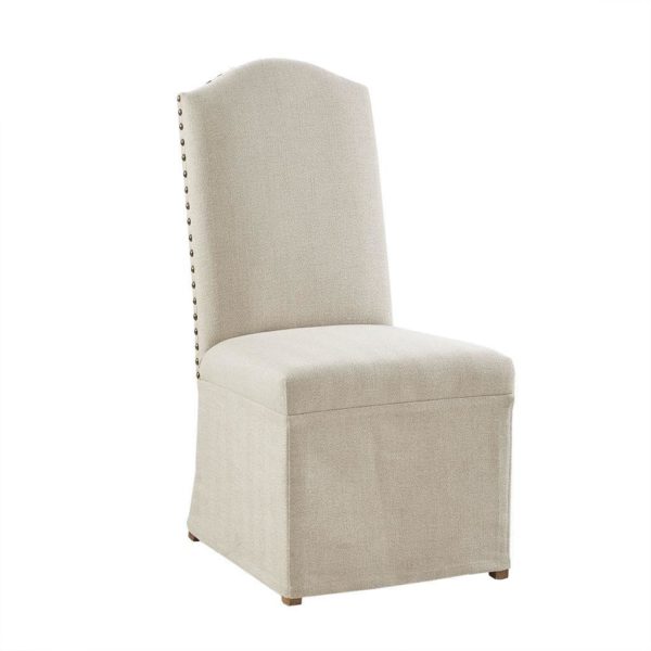 Foster Set of 2 High Back Dining Chairs with Skirts - Image 4