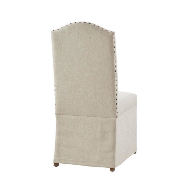 Foster Set of 2 High Back Dining Chairs with Skirts - Image 6