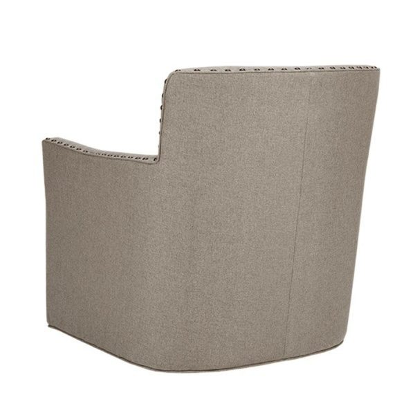 Devrim Herringbone Texture Swivel Chair - Image 6
