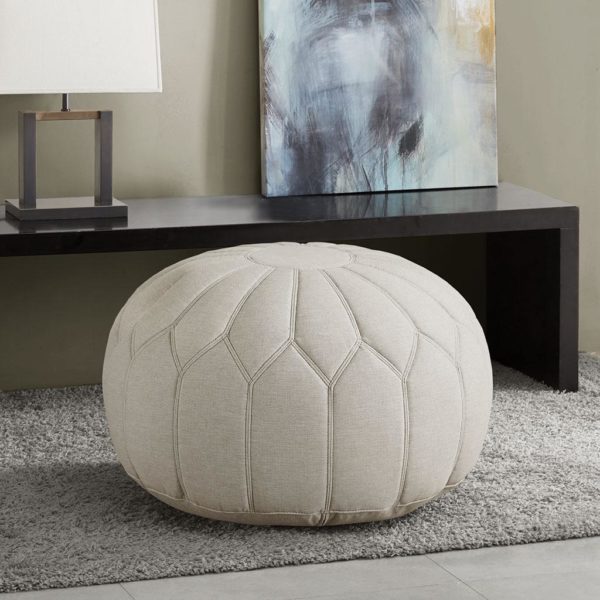 Kelsey Round Pouf Ottoman - Image 6