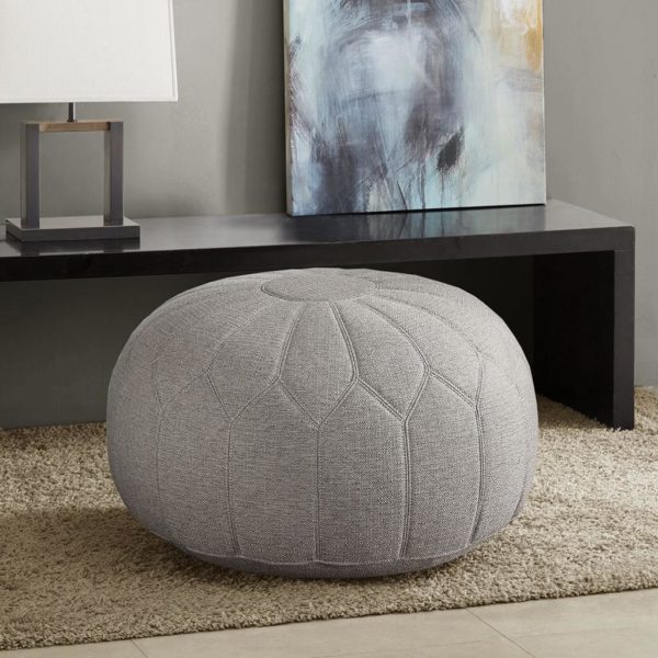 Kelsey Round Pouf Ottoman - Image 7