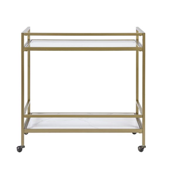 Lionel Two Tier Bar Cart on Wheels - Image 5