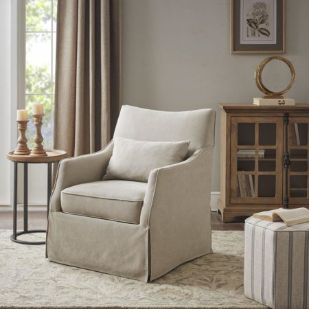 London  Skirted Swivel Chair