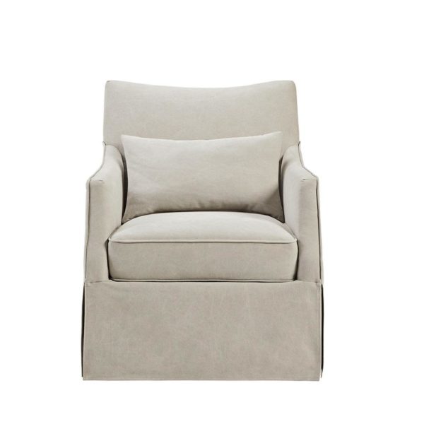 London  Skirted Swivel Chair - Image 2