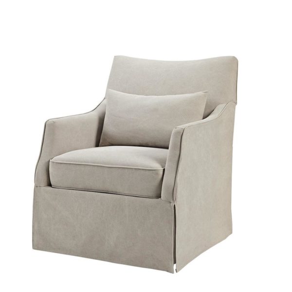 London  Skirted Swivel Chair - Image 3