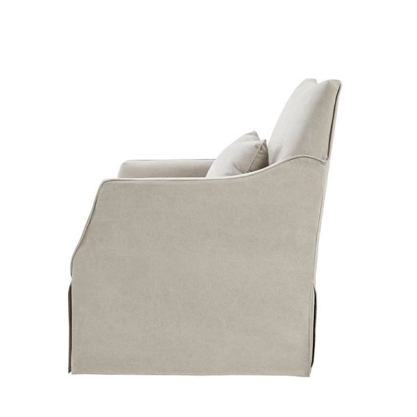 London  Skirted Swivel Chair - Image 4