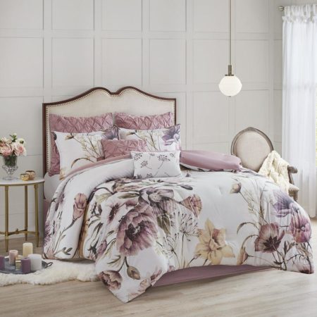 Cassandra 8 Piece Cotton Printed Comforter Set