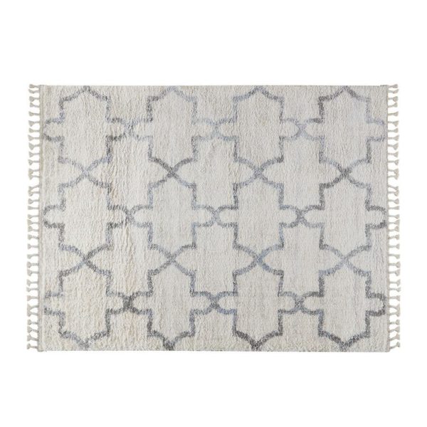 Collier Vigo Geo Shag 8x10 Cream/Gray Area Rug - Image 2
