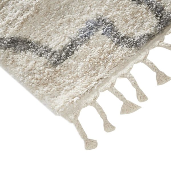 Collier Vigo Geo Shag 8x10 Cream/Gray Area Rug - Image 3