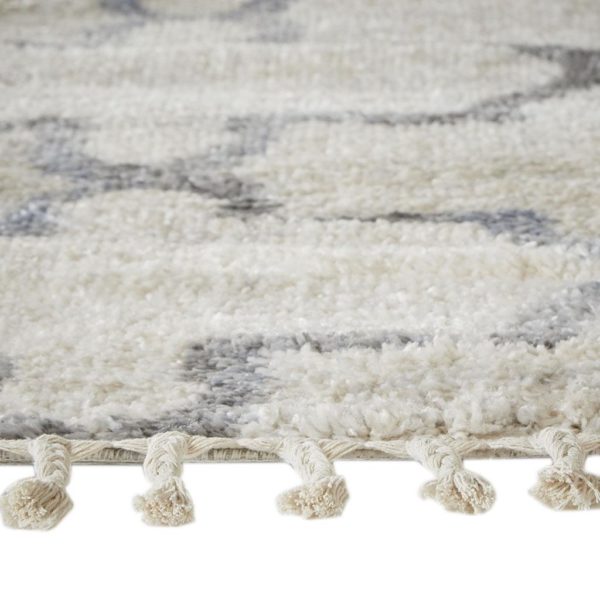 Collier Vigo Geo Shag 8x10 Cream/Gray Area Rug - Image 5