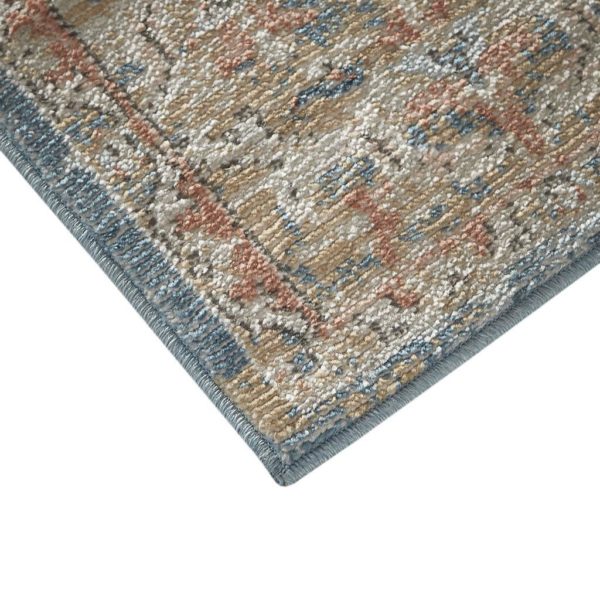 Lexington Pegasus Medallion Border 8x10 Cream/Blue/Terra Area Rug - Image 3