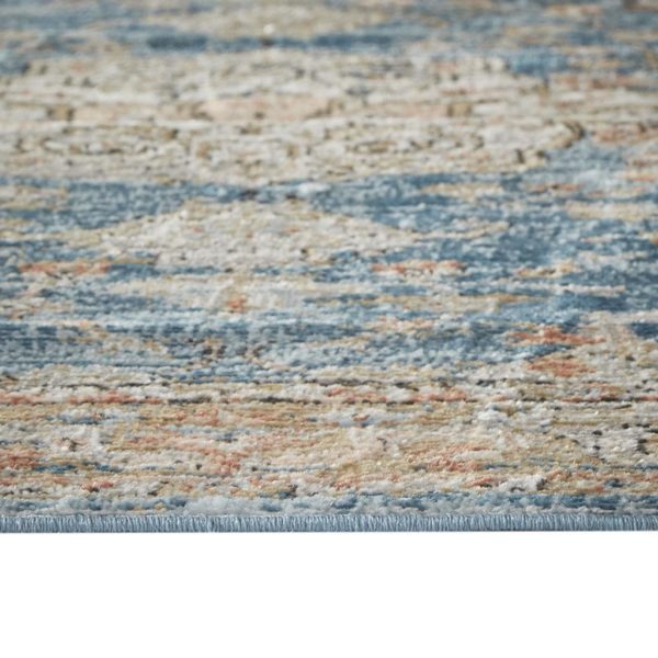 Lexington Pegasus Medallion Border 8x10 Cream/Blue/Terra Area Rug - Image 5