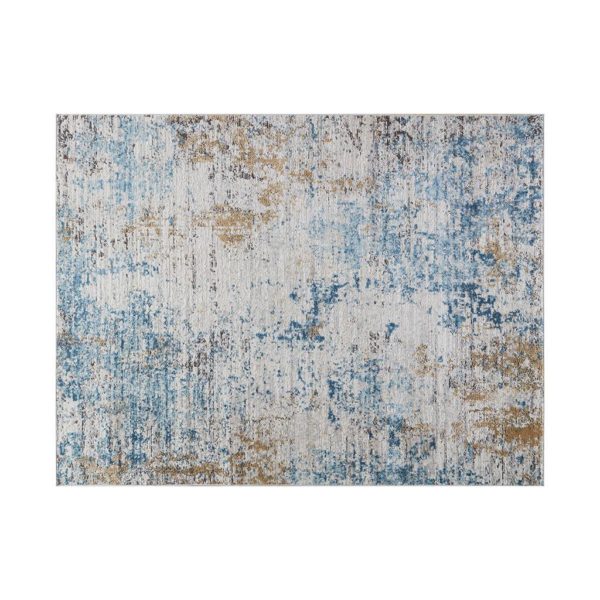 Newport Pegasus Abstract 8x10 Cream/Blue Area Rug - Image 2