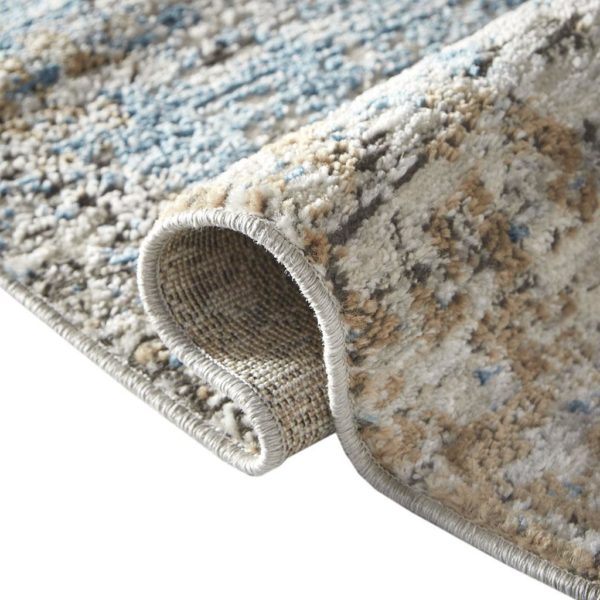 Newport Pegasus Abstract 8x10 Cream/Blue Area Rug - Image 4