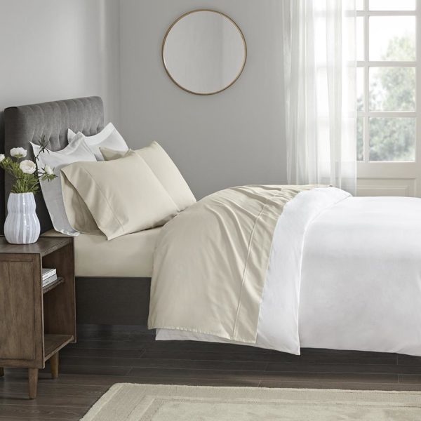 400 Thread Count Wrinkle Resistant Cotton Sateen Sheet Set - Image 2