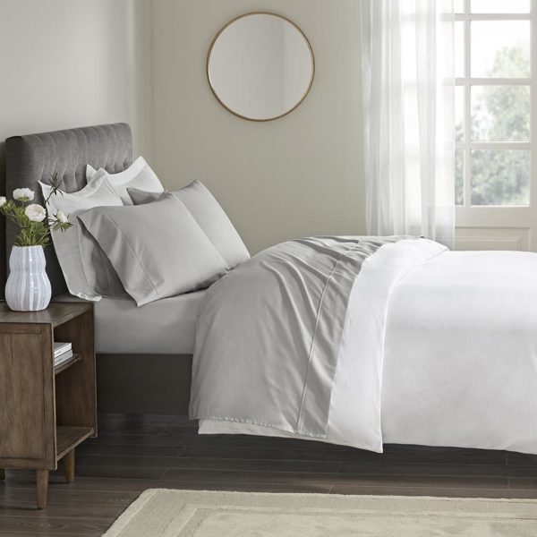400 Thread Count Wrinkle Resistant Cotton Sateen Sheet Set - Image 3