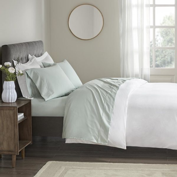400 Thread Count Wrinkle Resistant Cotton Sateen Sheet Set - Image 4
