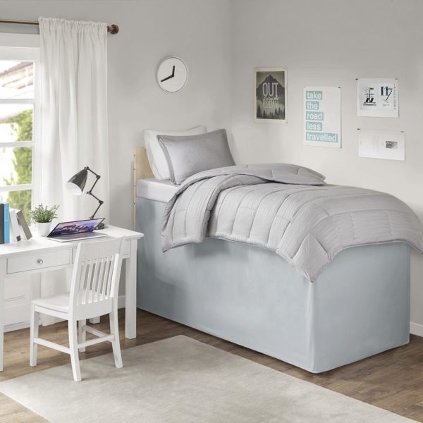Extended Drop 36" Dorm Bedskirt - Image 2