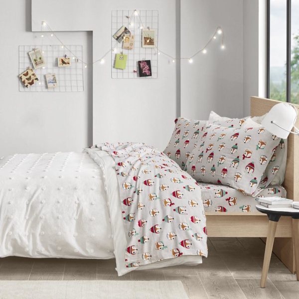 Cozy Soft Cotton Novelty Print Flannel Sheet Set - Image 4
