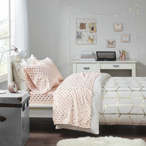 Metallic Dot Printed Sheet Set - Image 2