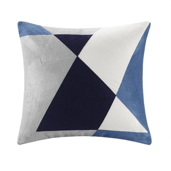 Aero Embroidered Abstract Square Pillow - Image 2
