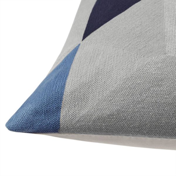 Aero Embroidered Abstract Square Pillow - Image 4