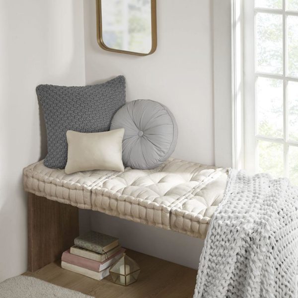 Azza Poly Chenille Square Floor Pillow Cushion - Image 2