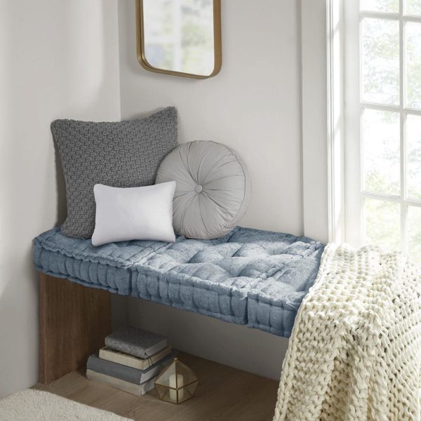 Azza Poly Chenille Square Floor Pillow Cushion - Image 3