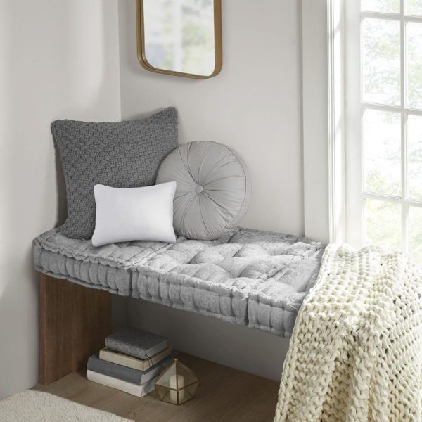 Azza Poly Chenille Square Floor Pillow Cushion - Image 4