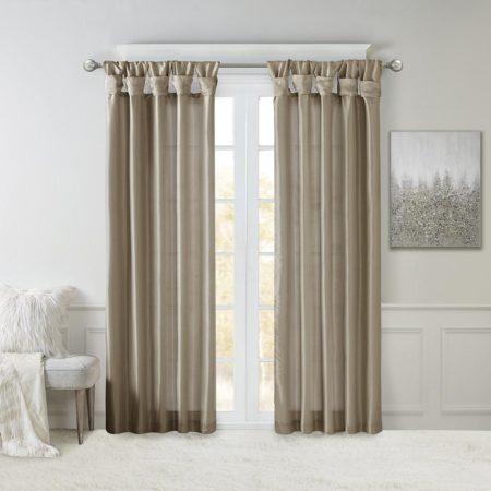 Emilia Twist Tab Lined Window Curtain