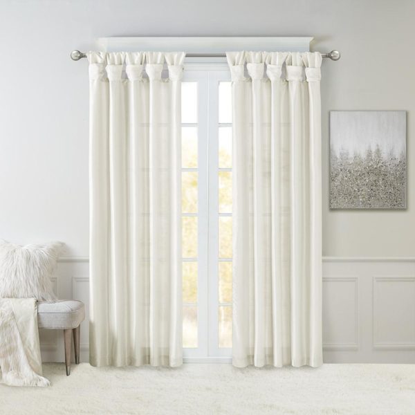 Emilia Twist Tab Lined Window Curtain - Image 3